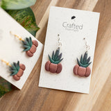 Potted Pumpkin Succulent Dangles