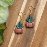 Potted Pumpkin Succulent Dangles