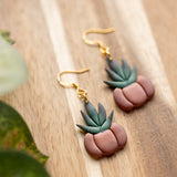 Potted Pumpkin Succulent Dangles