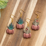 Potted Pumpkin Succulent Dangles