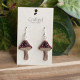 Moonlit Toadstool Dangles