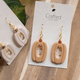 Crystal Pumpkin Dangles