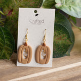 Crystal Pumpkin Dangles