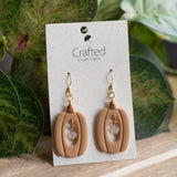 Crystal Pumpkin Dangles