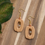 Crystal Pumpkin Dangles