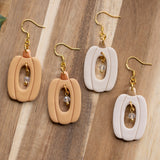 Crystal Pumpkin Dangles