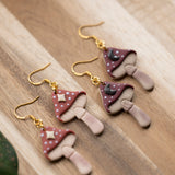 Moonlit Toadstool Dangles