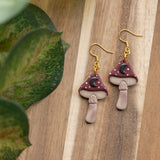 Moonlit Toadstool Dangles