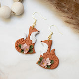 Fox Floral Dangles