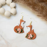 Fox Floral Dangles