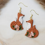 Fox Floral Dangles