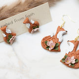 Fox Floral Dangles