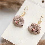 Floral Hedgehog Dangles