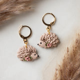 Floral Hedgehog Dangles