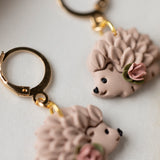 Floral Hedgehog Dangles