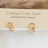 Gold Linked Studs