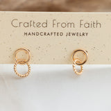 Gold Linked Studs