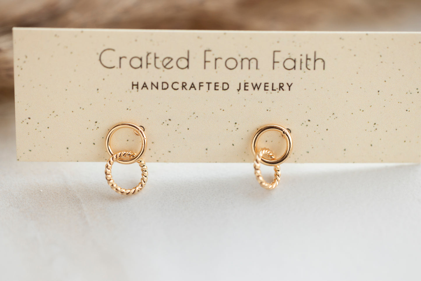 Gold Linked Studs