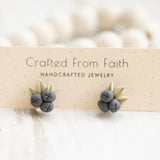 Blueberry Cluster Studs