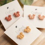 Mini Pumpkin Ear Studs