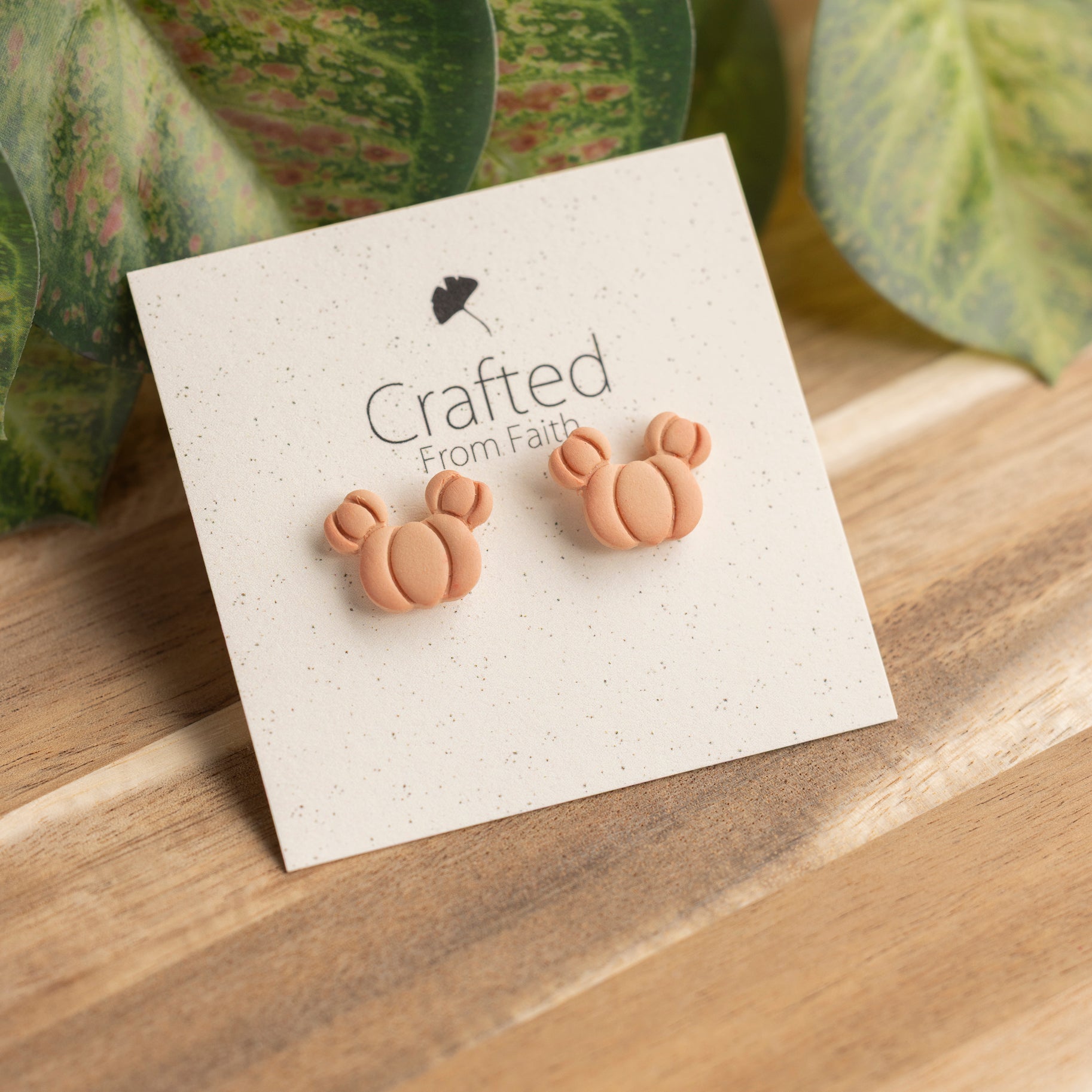 Mini Pumpkin Ear Studs