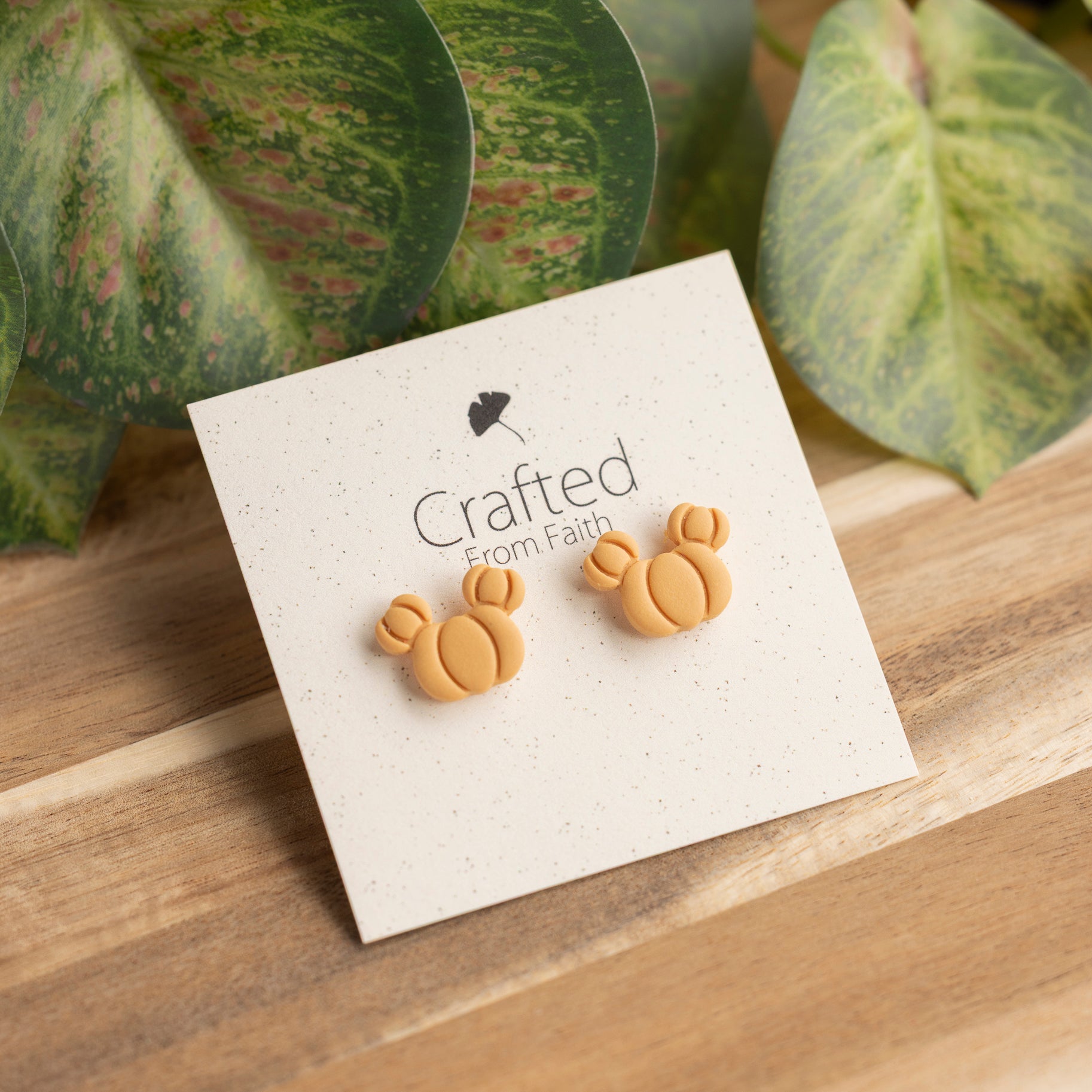 Mini Pumpkin Ear Studs