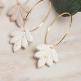 Speckled Leaf Hoops