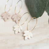 Speckled Leaf Hoops