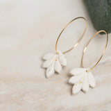 Speckled Leaf Hoops