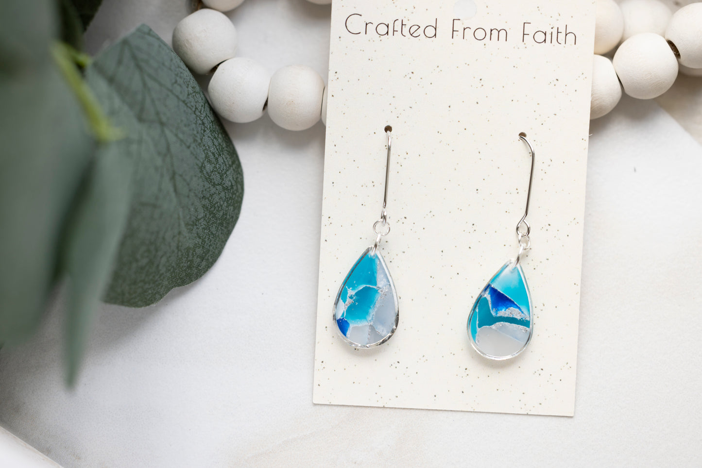 Ocean Stone Teardrop Dangles