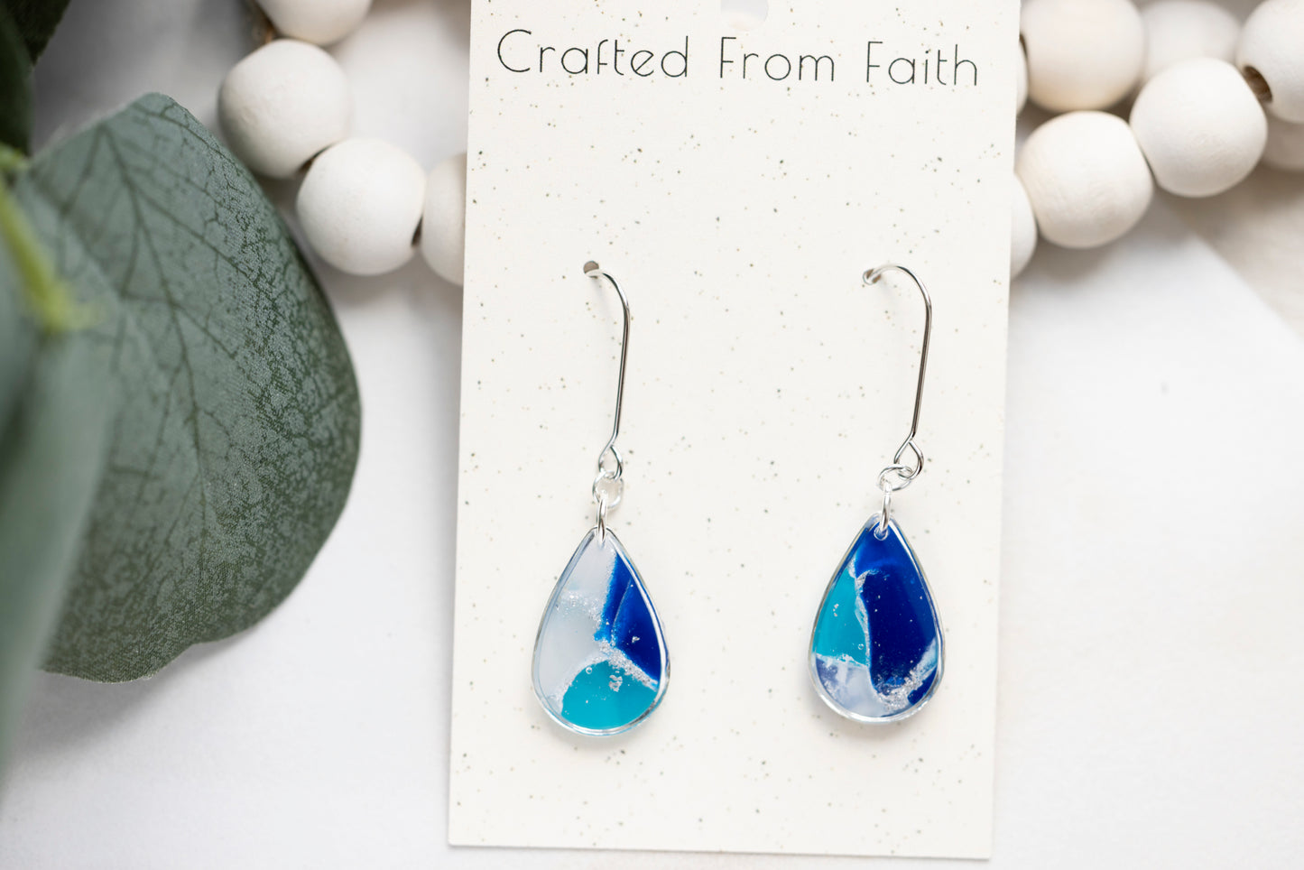 Ocean Stone Teardrop Dangles