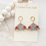 Floral Moth Dangles