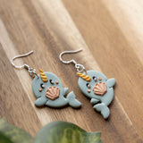 Sea Sparkle Narwhal Dangles