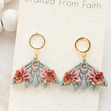 Floral Moth Dangles