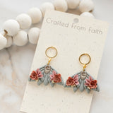 Floral Moth Dangles