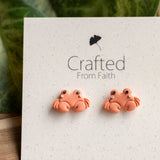 Tide Pool Crab Studs