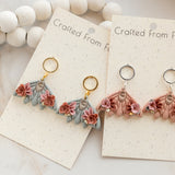 Floral Moth Dangles