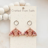 Floral Moth Dangles