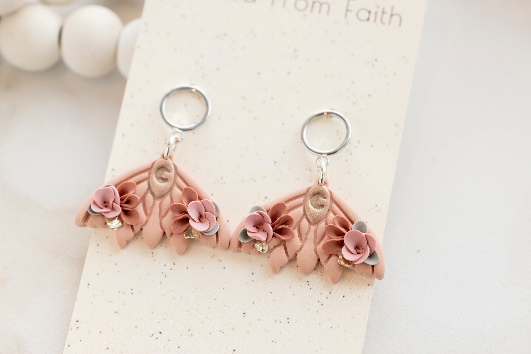 Floral Moth Dangles