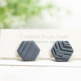 Large Hexagon Studs