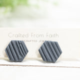 Large Hexagon Studs