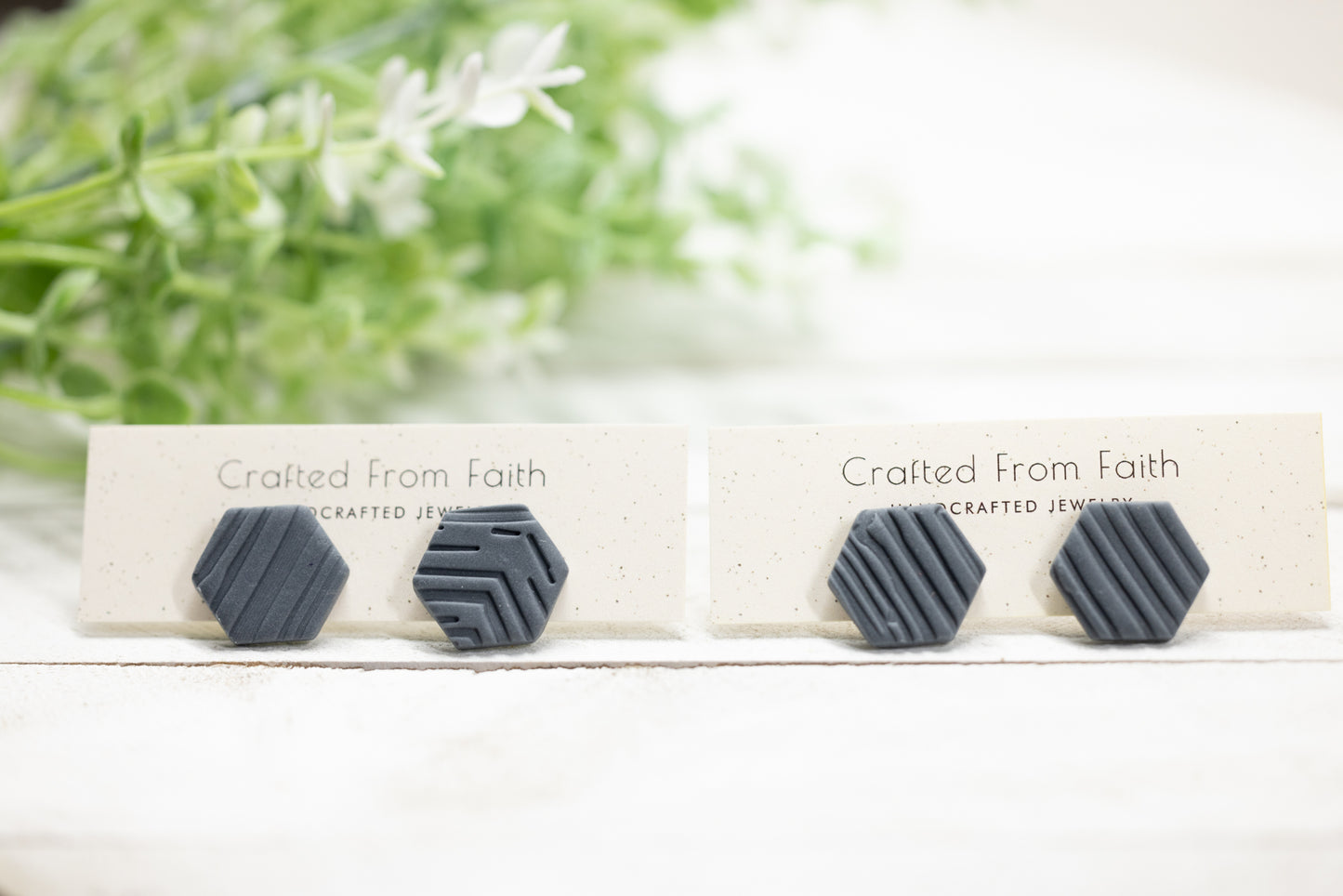 Large Hexagon Studs