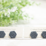 Large Hexagon Studs