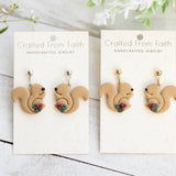 Holly Squirrel Dangles & Studs