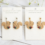 Holly Squirrel Dangles & Studs