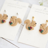 Holly Squirrel Dangles & Studs