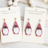 Holly Gnome Earrings