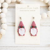 Holly Gnome Earrings