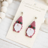 Holly Gnome Earrings