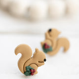 Holly Squirrel Dangles & Studs